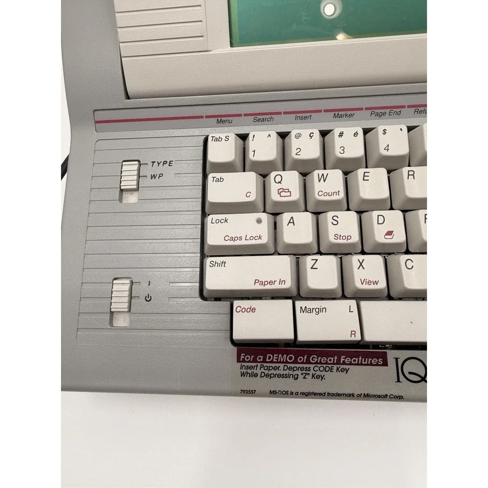 Smith Corona PWP 3600 DS Personal Word Processor Floppy Disk Vintage Turns On